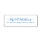 Elegant calligraphy script return address