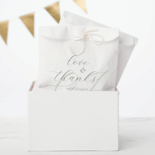 Elegant Calligraphy Script Wedding Favour Bags