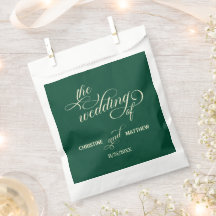 Elegant Calligraphy Teal Wedding