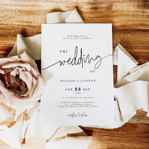 Elegant Calligraphy   The wedding of invitation 
