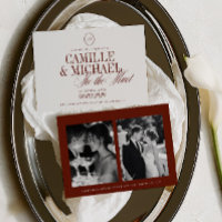 Elegant Calligraphy Tie The Knot 2 Photo Wedding