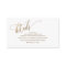 Elegant Calligraphy Wedding Details/ Website Gold