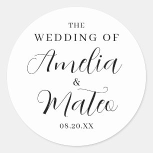 Elegant Calligraphy Wedding Envelope Seal