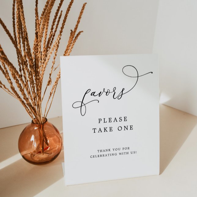 Elegant Calligraphy Wedding Favours Sign (Creator Uploaded)