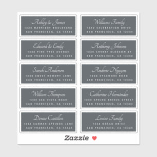Elegant Calligraphy Wedding Guest Address Labels