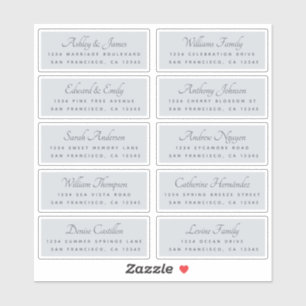 Elegant Calligraphy Wedding Guest Address Labels