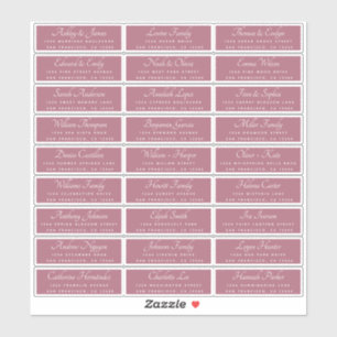 Elegant Calligraphy Wedding Guest Address Labels