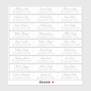 Elegant Calligraphy Wedding Guest Address Labels