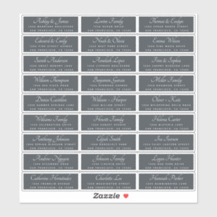 Elegant Calligraphy Wedding Guest Address Labels