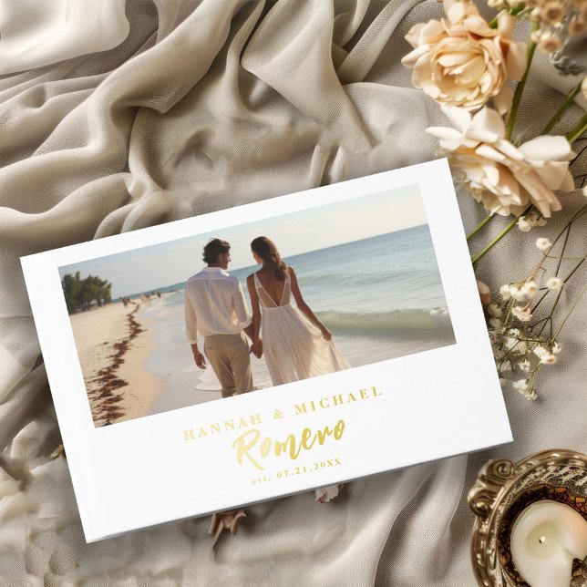 Elegant Calligraphy Wedding Photo Guest Book (Creator Uploaded)