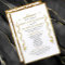 Elegant Calligraphy Wedding Program