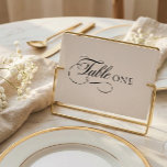 Elegant Calligraphy Wedding Table Number<br><div class="desc">Chic Minimalistic Table Number Cards</div>