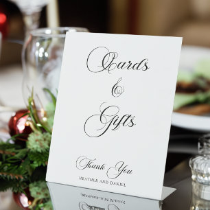 Elegant Calligraphy Wedding Table Sign