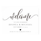 Elegant calligraphy Welcome Wedding Sign
