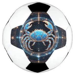 Elegant Cancer Zodiac Sign Soccer Ball