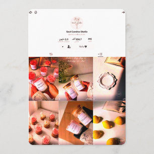 Elegant Candle Business Card   Soul Candles Studio