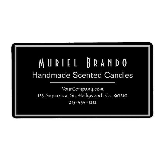 Elegant Candle Company V2 Return Address Label (Front)