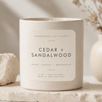 Elegant Candle Small Business Branding Label