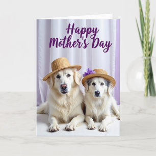 Elegant Canine Mothers Day Card