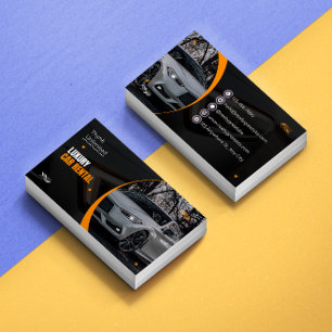 Elegant Car Rental Business Card