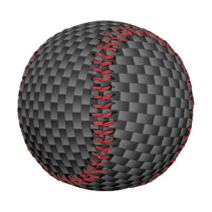 Elegant Carbon Fibre Style Print Background Baseball