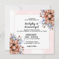 Elegant Card Wedding Invitation Card Design Vector