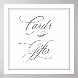 Elegant Cards and Gifts Wedding Sign