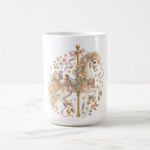 Elegant Carousel Horse French Fairytale Coffee Mug