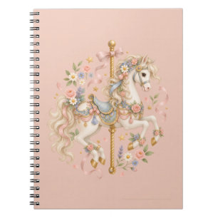 Elegant Carousel Horse French Fairytale Notebook