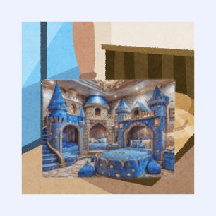 Elegant Castle Rest Playroom Luxury Bed Fleece Blanket