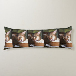 Elegant Cat & Cream Moment Body Pillow