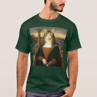 Elegant Cat Painting for Cat Lovers Lovely cat gif T-Shirt