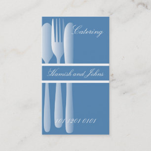Elegant catering business card