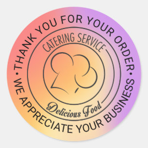 Elegant Catering Logo Sticker   You made my day