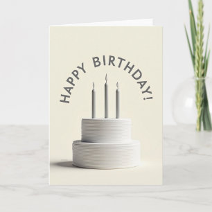 Elegant Celebration Cake Card