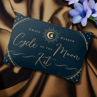Elegant Celestial Blue First Moon Period