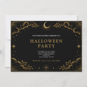 Elegant Celestial Halloween Party Invitation