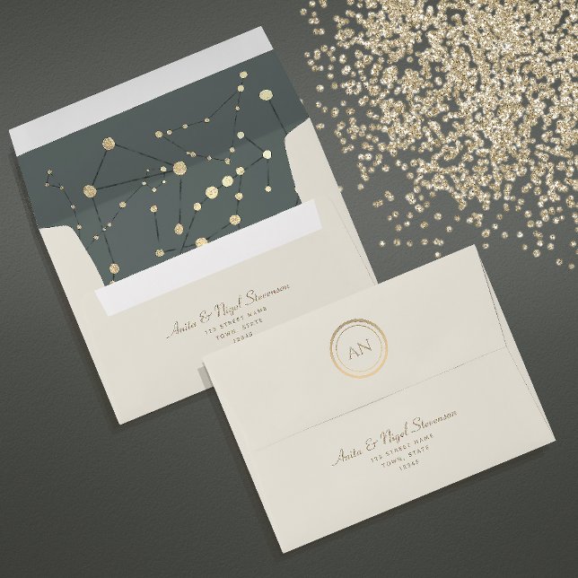 Elegant Celestial Wedding Envelope (Creator Uploaded)