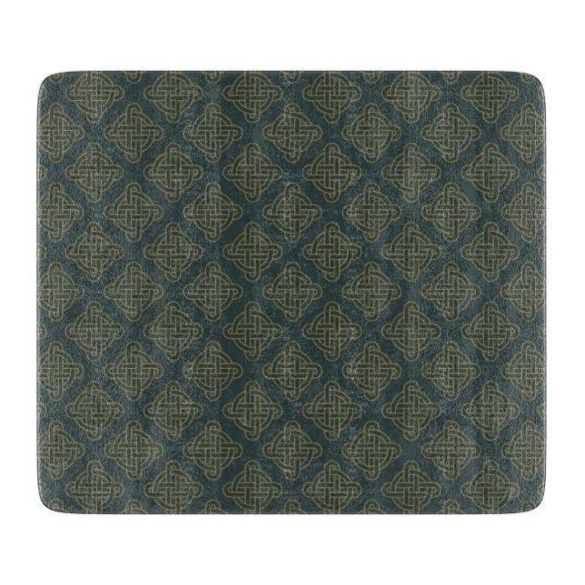 Elegant Celtic Knot Pattern Cutting Board (Front)