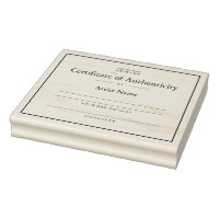 Elegant Certificate of Authenticity Stamp Template