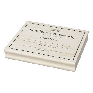 Elegant Certificate of Authenticity Stamp Template