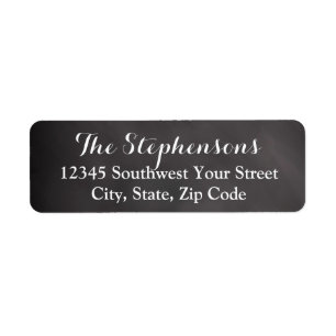 Elegant Chalkboard Address Label