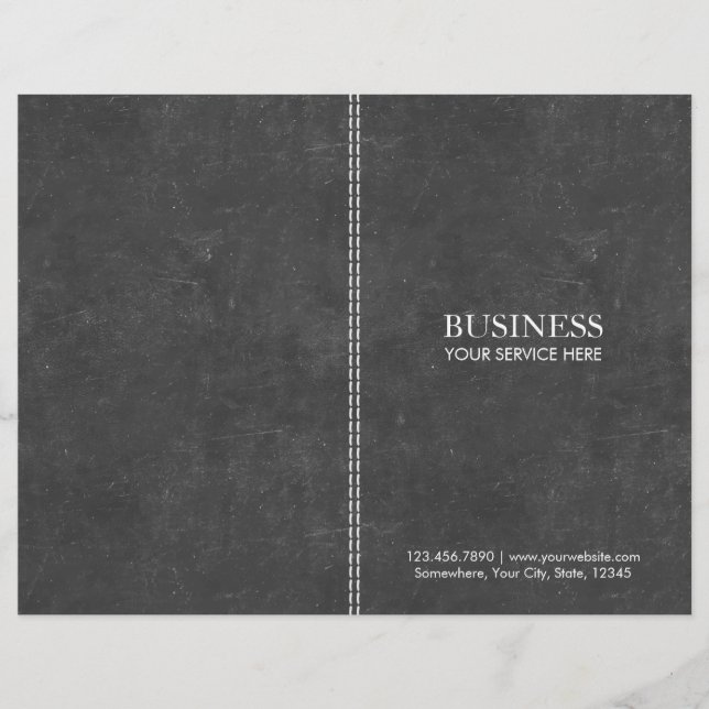 Elegant Chalkboard Bi-fold (Front)