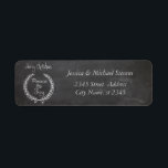 Elegant chalkboard trendy Christmas winter<br><div class="desc">Modern attractive professional design with contemporary touch. A touch of elegance and style.Customise with your monogram initial,  name and address details.</div>