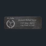 Elegant chalkboard trendy Christmas winter<br><div class="desc">Modern attractive professional design with contemporary touch. A touch of elegance and style.Customise with your monogram initial,  name and address details.</div>