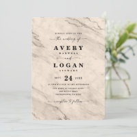 Elegant Champagne Gold Metallic Marble Wedding