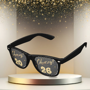 Elegant Champagne New Year Eve Retro Sunglasses