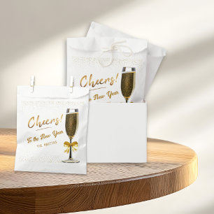 Elegant Champagne New Year's Eve Favour Bags