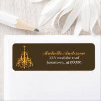 Elegant Chandelier Address Labels