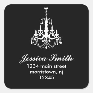 Elegant Chandelier Address Labels